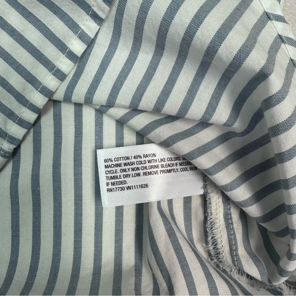 Isabel Maternity by Ingrid & Isabel Blue and White Button Down Shirt - Picture 6 of 6